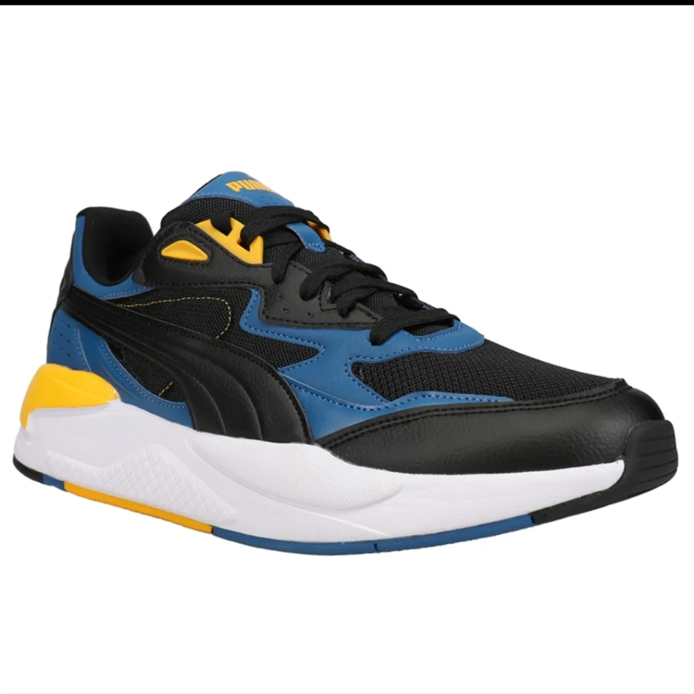 New Puma X-Ray Speed Lace Up Shoes lake blue, black, tangerine Men’s size 12 - Picture 1 of 8